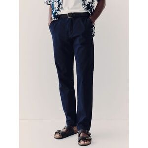 L.O.G.G. Label of Graded H&M Slim Fit Navy Chino Straight Leg Pants Size 31x30